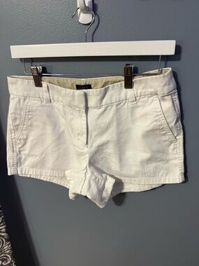 J. Crew White Women's Chino Shorts
